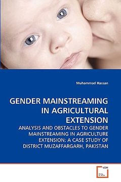 portada gender mainstreaming in agricultural extension (en Inglés)