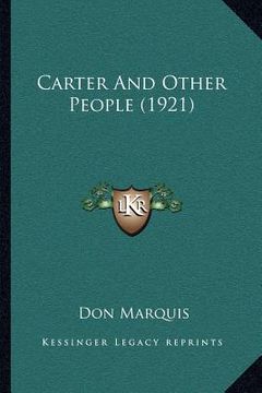 portada carter and other people (1921) (en Inglés)