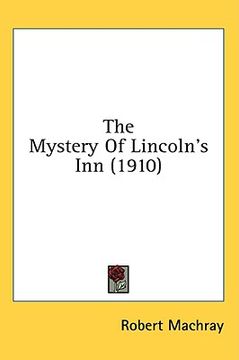 portada the mystery of lincoln's inn (1910)