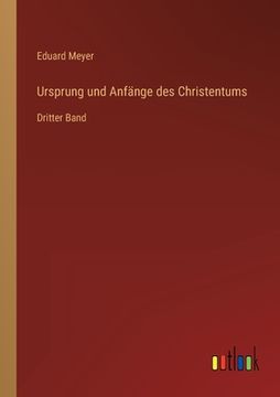 portada Ursprung und Anfänge des Christentums: Dritter Band (in German)