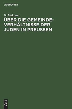 portada Über die Gemeinde-Verhältnisse der Juden in Preußen (in German)