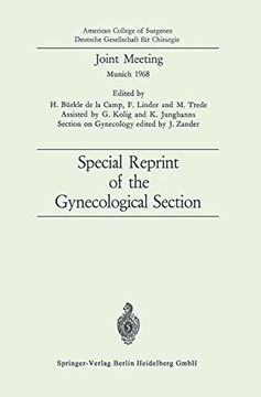 portada Joint Meeting: Special Reprint of the Gynecological Section (Deutsche Gesellschaft für Chirurgie) (German Edition)