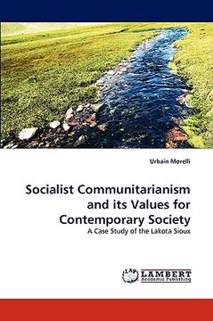 portada socialist communitarianism and its values for contemporary society (en Inglés)