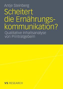 portada Scheitert die Ernährungskommunikation?: Qualitative Inhaltsanalyse von Printratgebern (German Edition)