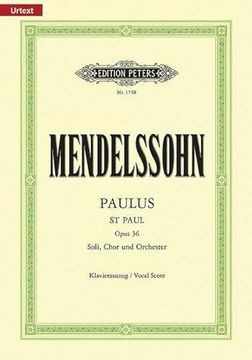 portada St. Paul (Paulus) Op. 36 (Vocal Score): For Satbb Soli, Choir and Orchestra (Ger/Eng) (in English)