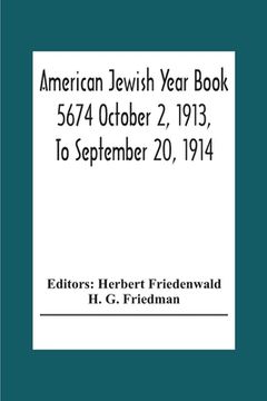 portada American Jewish Year Book 5674 October 2, 1913, To September 20, 1914