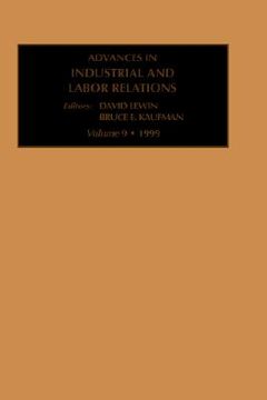 portada advances in industrial and labor relations, volume 9 (en Inglés)