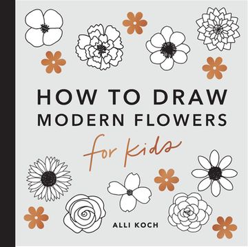 portada Modern Flowers: How to Draw Books for Kids (en Inglés)