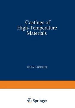 portada Coatings of High - Temperature Materials (en Inglés)