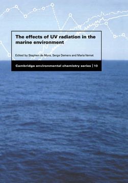 portada The Effects of uv Radiation in the Marine Environment (Cambridge Environmental Chemistry Series) (in English)