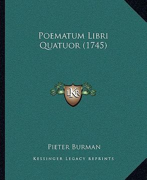 portada Poematum Libri Quatuor (1745) (en Latin)