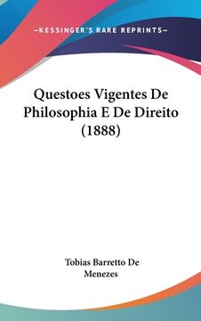portada Questoes Vigentes De Philosophia E De Direito (1888)