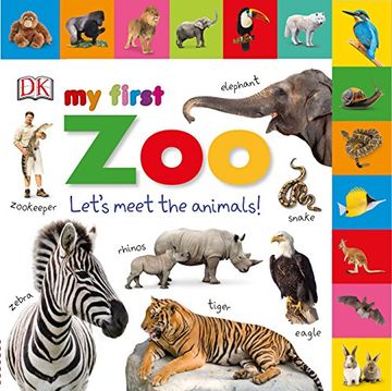 portada Tabbed Board Books: My First Zoo: Let's Meet the Animals! (my First Tabbed Board Book) (en Inglés)