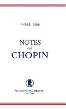 portada Notes on Chopin (in English)