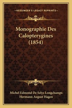 portada Monographie Des Calopterygines (1854) (in French)