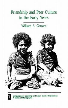 portada friendship and peer culture in the early years (in English)
