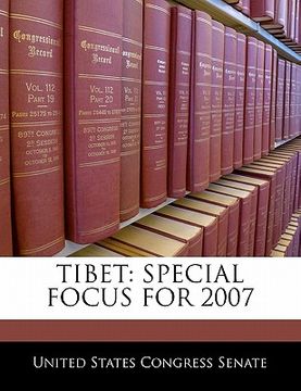 portada tibet: special focus for 2007 (en Inglés)