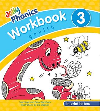 portada Jolly Phonics Workbook 3 in Print Letters: In Print Letters (Jolly Phonics Workbooks, set of 1-7) (en Inglés)
