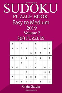 portada 300 Easy to Medium Sudoku Puzzle Book 2019 (en Inglés)