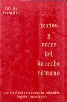portada Textos Y Voces Del Derecho Romano
