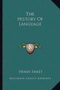portada the history of language (en Inglés)