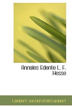portada annales edente l. f. hesse (en Inglés)