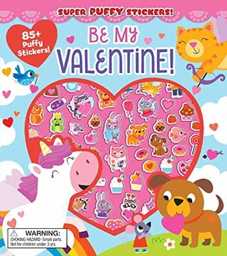 portada Super Puffy Stickers! Be my Valentine! (en Inglés)