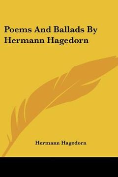 portada poems and ballads by hermann hagedorn (en Inglés)