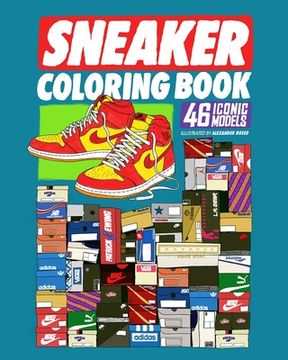 portada Sneaker Coloring Book: 46 Iconic Models (en Inglés)