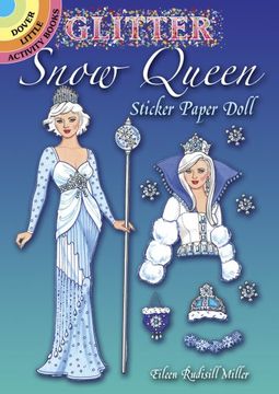 portada Glitter Snow Queen Sticker Paper Doll (Dover Little Activity Books Paper Dolls)