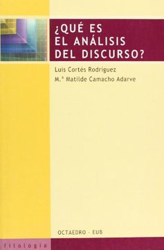 portada Qué es el Análisis del Discurso? (in Spanish)