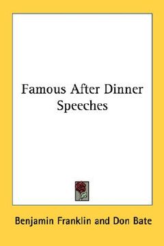 portada famous after dinner speeches (en Inglés)