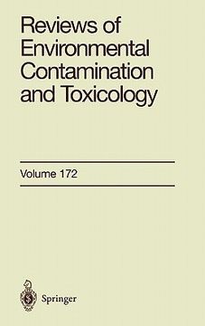 portada reviews of environmental contamination and toxicology 172 (en Inglés)