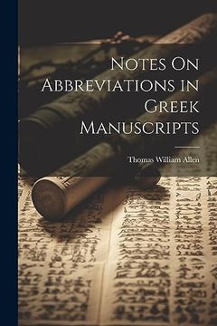 portada Notes on Abbreviations in Greek Manuscripts (en Inglés)
