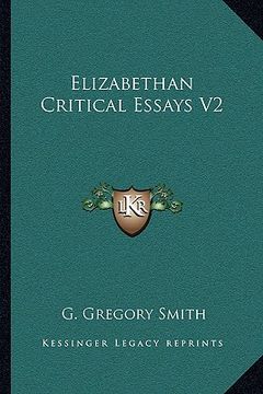 portada elizabethan critical essays v2 (en Inglés)