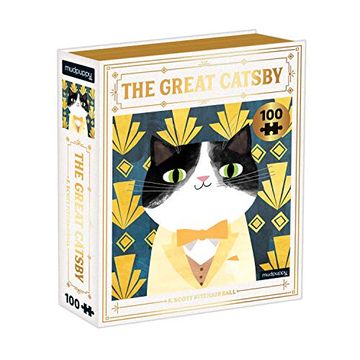 portada The Great Catsby Bookish Cats 100 Piece Puzzle (en Inglés)