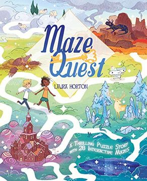 portada Maze Quest: A Thrilling Puzzle Story With 28 Interactive Mazes (en Inglés)
