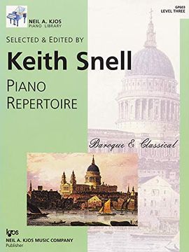 portada Gp603 - Piano Repertoire: Baroque & Classical Level Three 