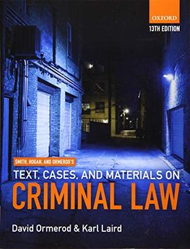 portada Smith, Hogan, & Ormerod'S Text, Cases, & Materials on Criminal law 