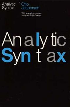 portada analytic syntax (en Inglés)