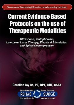 portada current evidence based protocols on the use of therapeutic modalities (en Inglés)