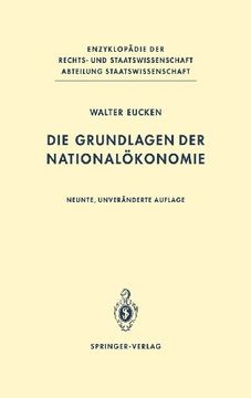 portada Die Grundlagen der Nationalökonomie (in German)