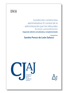 portada Jurisdicción contenciosa administrativa: el control de la administración por los tribunales, acciones y procedimientos. Segunda edición actualizada y complementada.