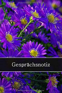 portada Gesprächsnotiz: Telefonnotizen Blumen Herbstastern Cover 