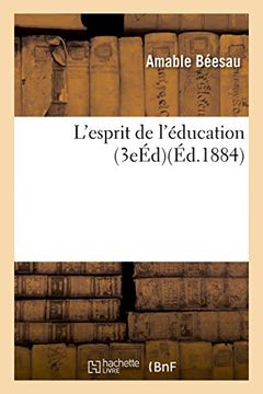 portada L'esprit de l'éducation 3e édition (Sciences Sociales)
