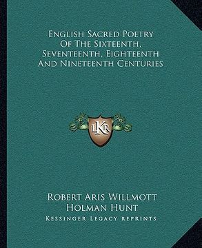 portada english sacred poetry of the sixteenth, seventeenth, eighteenth and nineteenth centuries (en Inglés)