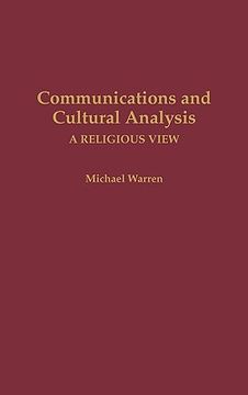 portada communications and cultural analysis: a religious view (en Inglés)