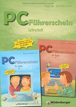 portada Pc-Führerschein für Kinder - Lehrerheft Klasse 1 - 4: Für Windows 7 und Windows 10, Office 2007, 2010, 2013, 2016, Openoffice (en Alemán)