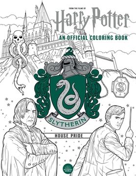 portada Slytherin House Pride: The Official Coloring Book (Harry Potter) (en Inglés)