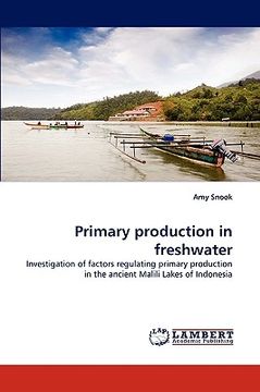 portada primary production in freshwater (en Inglés)